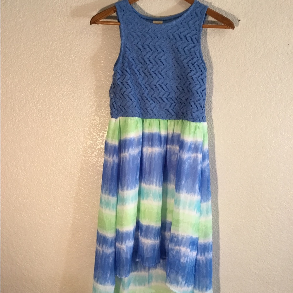 Blue/Tye Dye Girls dress